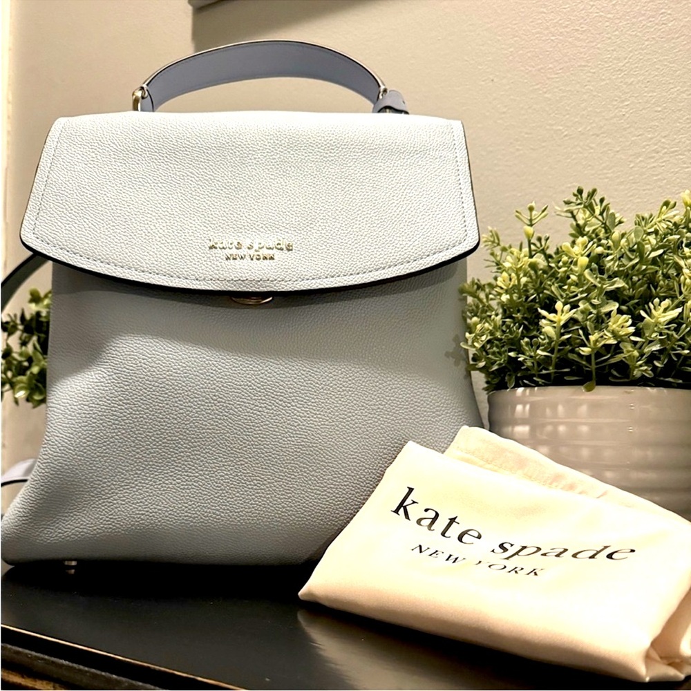 Kate Spade Thompson Medium Backpack Pale Hydrangea - Picture 3 of 8